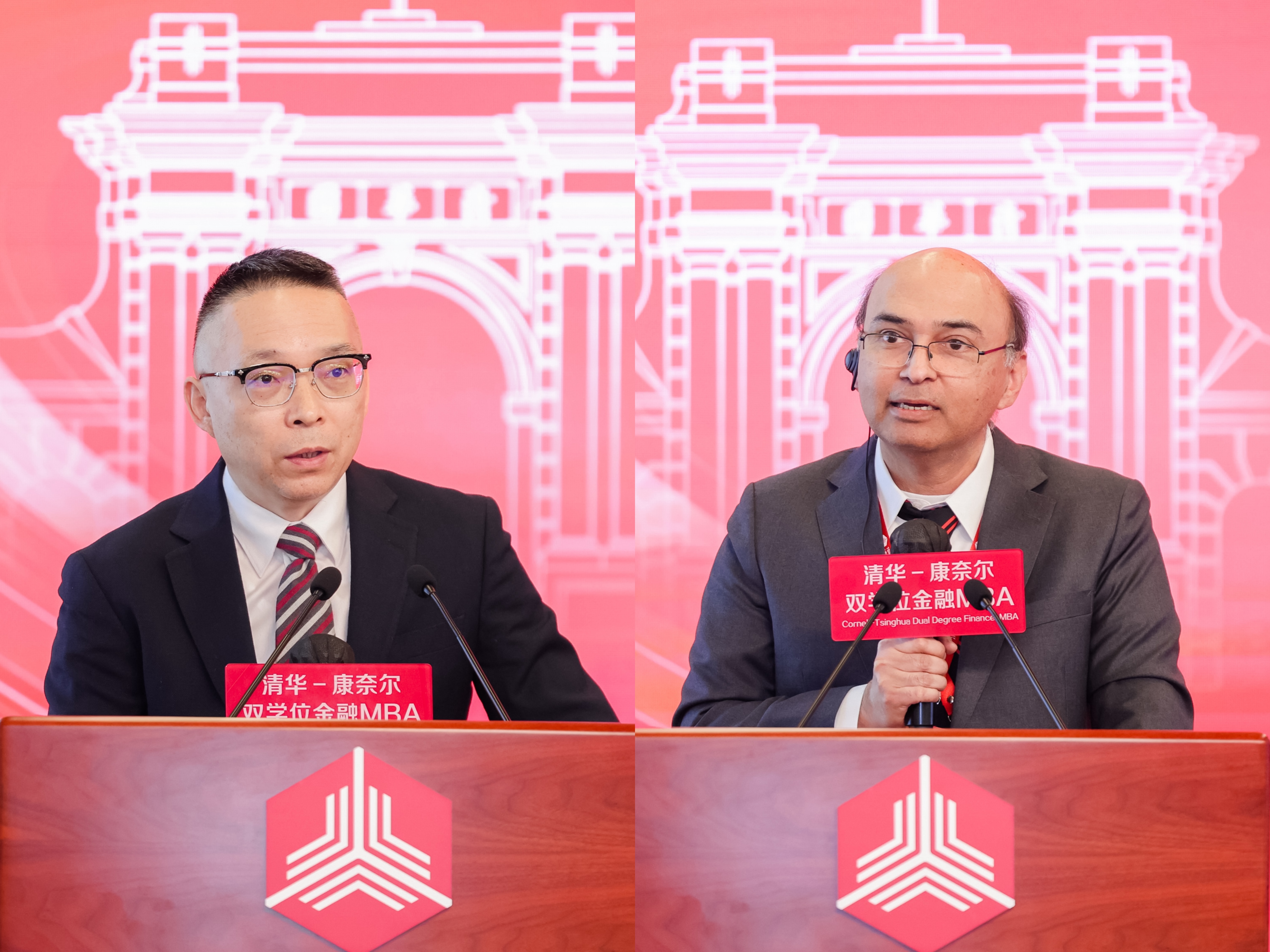 20250330-清康MBA创新发展论坛隆重举办-金融学院-图为焦捷（左）、维夏尔·高尔（右）.jpg